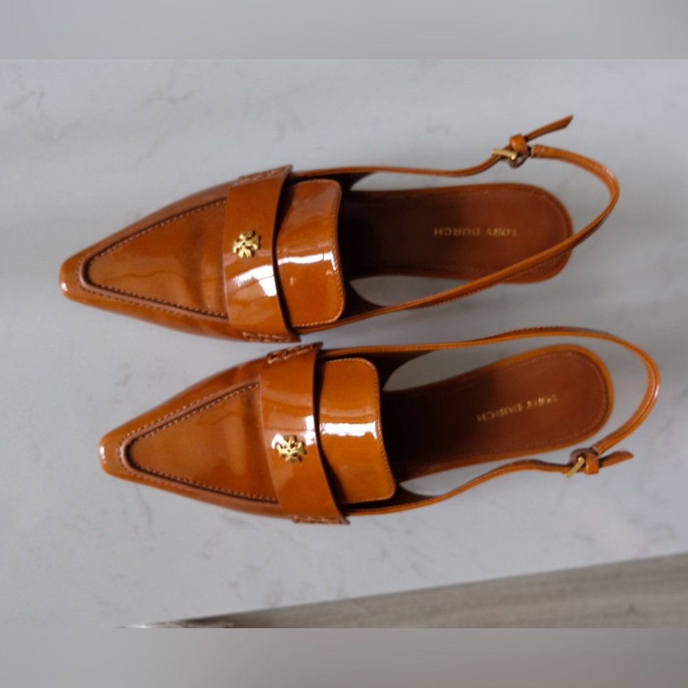 Patent Leather Slingback Pumps